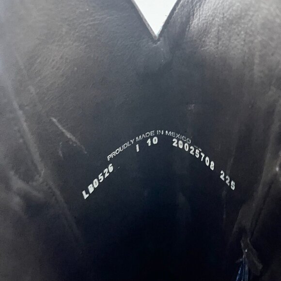 NEW Lane SMOKESHOW Womens Cowboy Boots 10 Blue Metallic Western Cowgirl Mid Calf - Picture 10 of 12